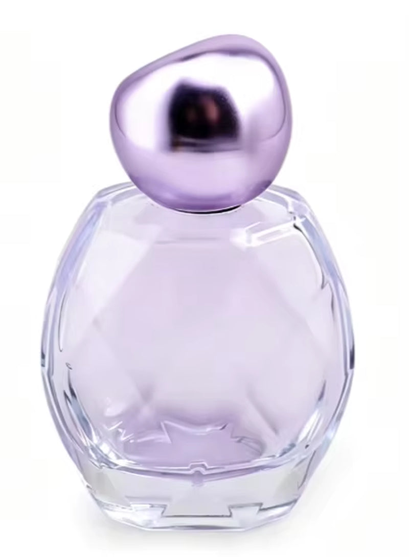 100ML Clear Cut Glass Perfume Bottle with Silver Irregular Cap Empty Refillable Fragrance Container Factory Direct