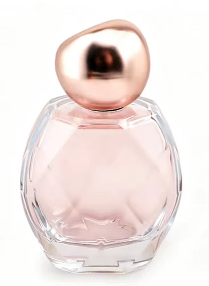100ML Clear Cut Glass Perfume Bottle with Silver Irregular Cap Empty Refillable Fragrance Container Factory Direct