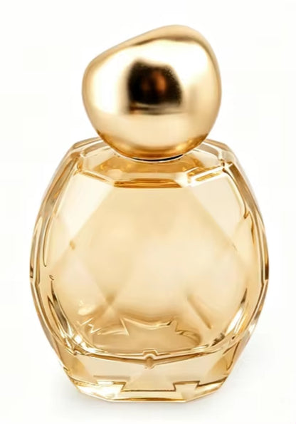 100ML Clear Cut Glass Perfume Bottle with Silver Irregular Cap Empty Refillable Fragrance Container Factory Direct